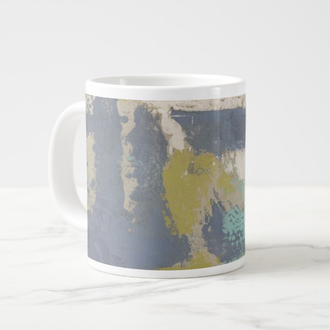 Modern målning för fritt uttryck jumbo mugg (Framsida vänster)