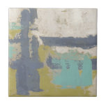 Modern målning för fritt uttryck kakelplatta<br><div class="desc">Denna moderna målning skapades av Megan Meagher. Lila,  ljusblå och vita penseldrag ljugit över en ljust grönt bakgrund. Hämta en kopia av den här utskriften idag!</div>