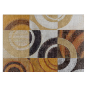 Modern målning med cirkelformad Mönster