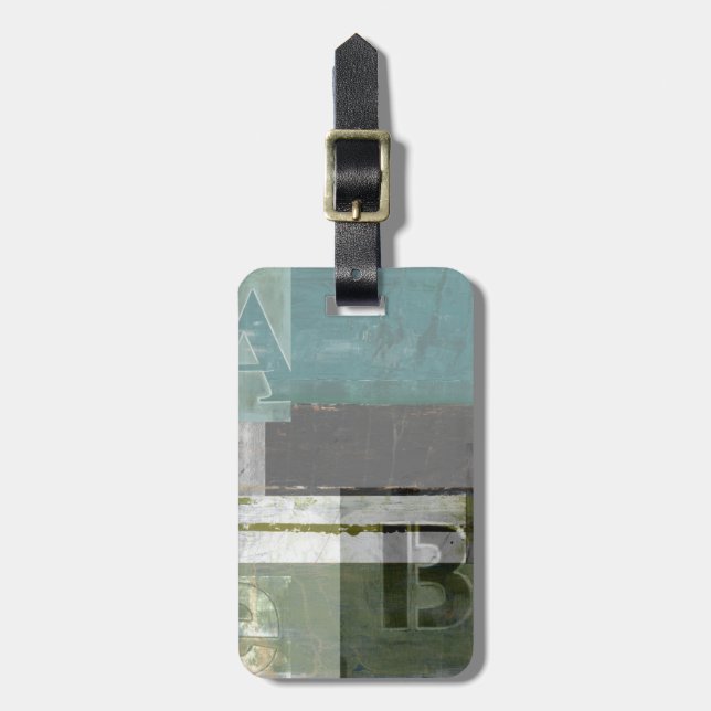 Modern målning med tilldelat Brev Bagagebricka (Vertikal Framsida)