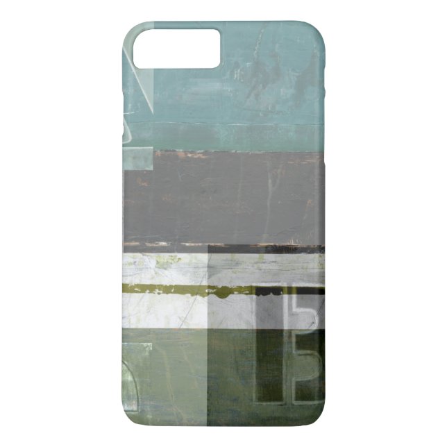 Modern målning med tilldelat Brev Case-Mate iPhone Skal (Baksida)