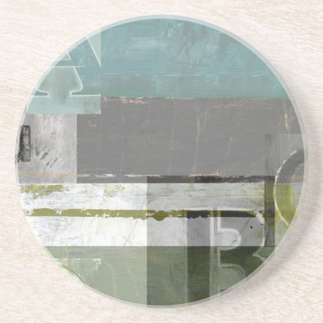 Modern målning med tilldelat Brev Underlägg Sandsten (Framsidan)