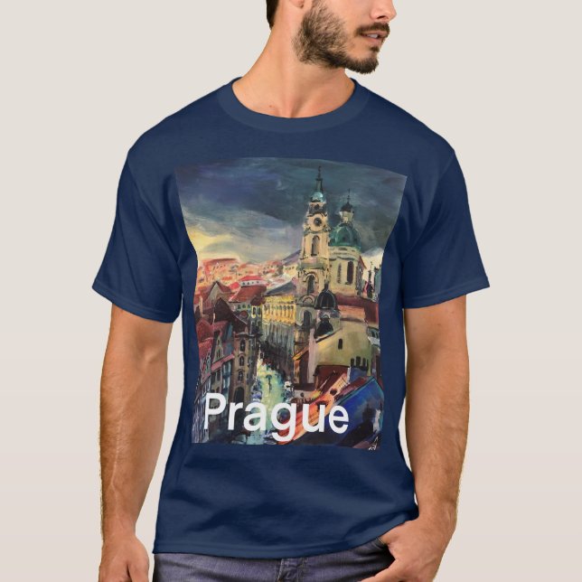 Modern målning, Praga T Shirt (Framsida)