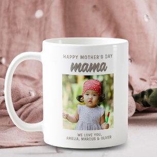 Modern Mama Kids Foto Glad mors dag Kaffemugg