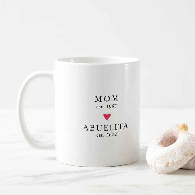 Modern Mamma | Abuelita-år Est. Kaffe Mugg (Med munk)