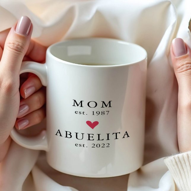 Modern Mamma | Abuelita År Est. Kaffe Mugg (Skapare uppladdad)