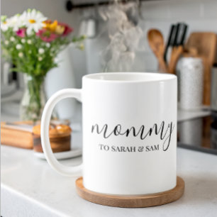 Modern Mamma Barn Namn Mors Dag Kaffemugg