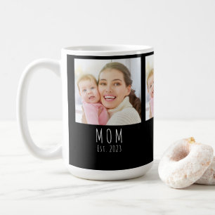 Modern Mamma Etablerad Svart 3 Foto Kaffemugg