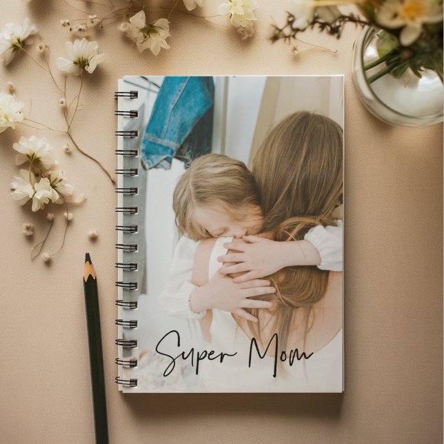 Modern Mamma-foto och Toppen-text | Bidrag till Ma Anteckningsbok (Skapare uppladdad)