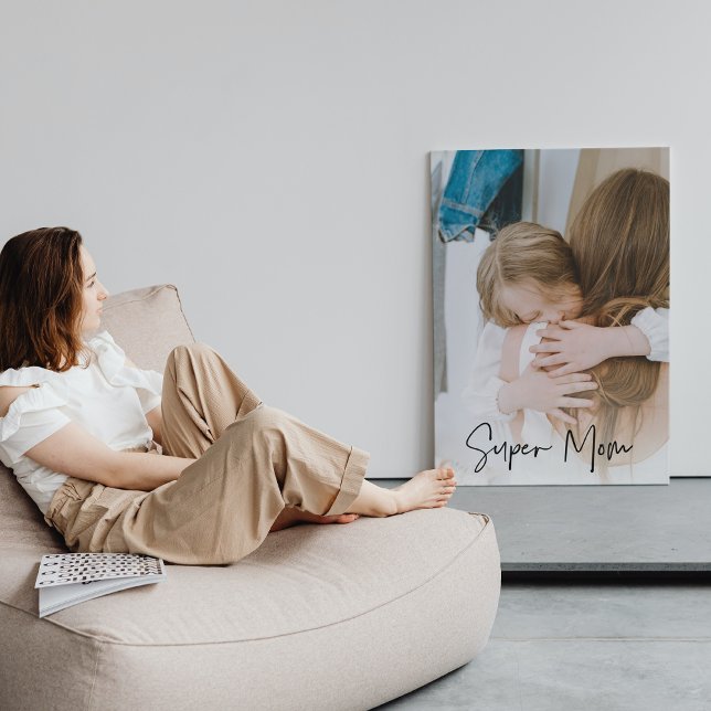 Modern Mamma-foto och Toppen-text | Bidrag till Ma Canvastryck (Skapare uppladdad)