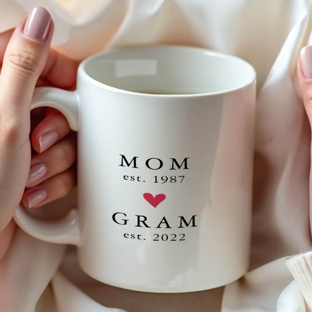 Modern Mamma | Gram År Etab. Kaffe Mugg (Skapare uppladdad)