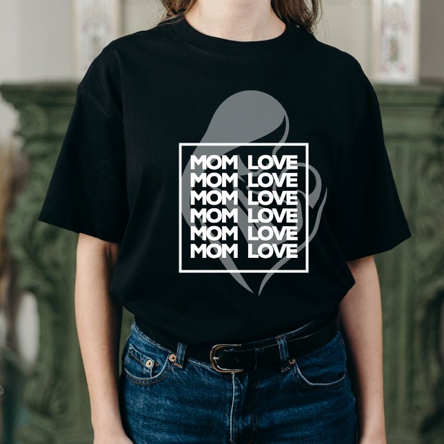 Modern Mamma Kärlek - Moderns minimalistiska dag T Shirt (Skapare uppladdad)