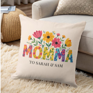 Modern Mamma Kids Namn Mors dag Kudde