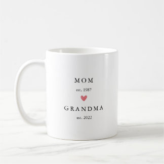 Modern Mamma | Mormor År Est. Kaffe Kaffemugg