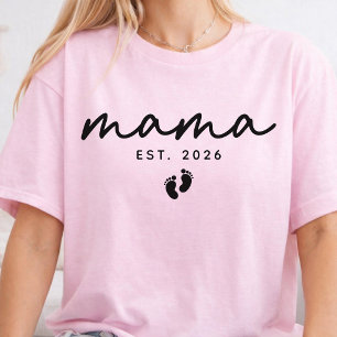 Modern Mamma Personlig Skrift Mamma Mamma Liv Tröj T Shirt