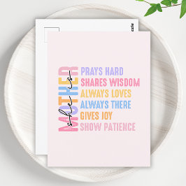 Modern mamma present till mor Cool och rolig Vykort