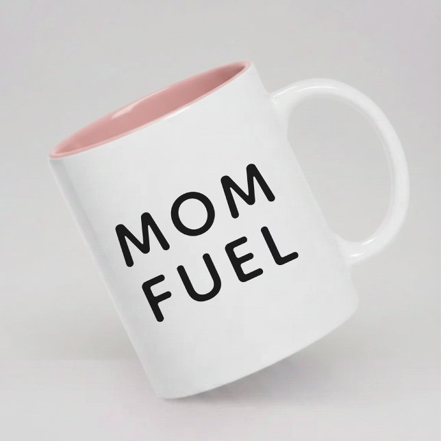 Modern mammas bränsle - Kaffemugg present till nya (Funny Mom Fuel Mug Birthday Gift for Mom, Mom Fuel Mug Christmas Gift for New Mom or Parent)