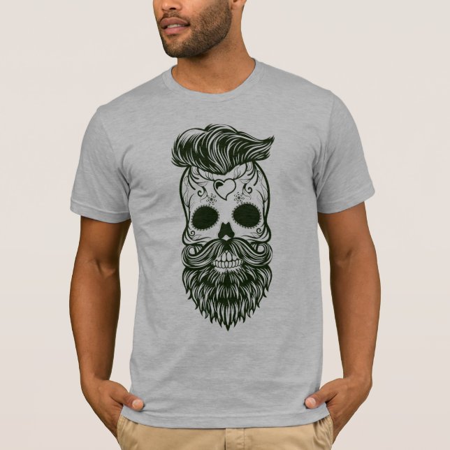 modern man día de muertos T-shirt (Framsida)