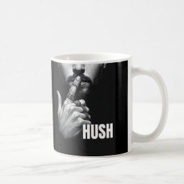 Modern Man Tysta Gest HUSH Grafik Kaffemugg