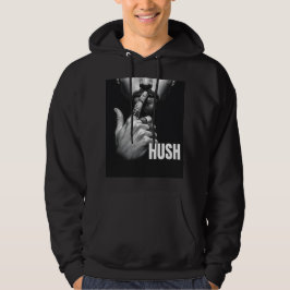 Modern Man Tystande Gest HUSH Grafik Hoodie