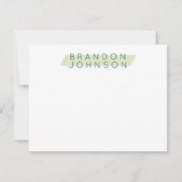 Modern Manar Personlig Anteckningskort