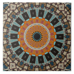 Modern Mandala Ceramic Tile Kakelplatta