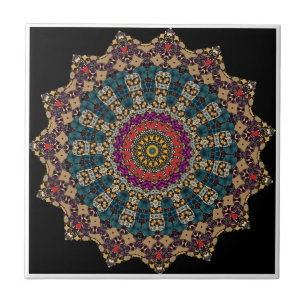 Modern Mandala Ceramic Tile Kakelplatta