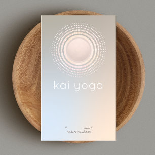 Modern Mandala Circle Logotyp, Yoga Instructor Visitkort