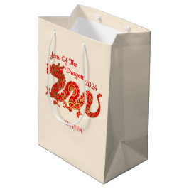 Modern Mandala Dragon 2024 Kinesiskt nyår