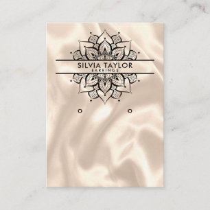 Modern Mandala Earring visning Card Visitkort