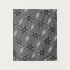 MODERN Mandala FÄRG BLACK GRÅTT STAR TAPESTRY