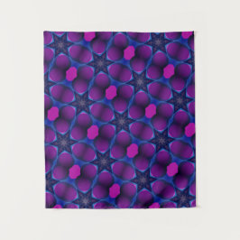 MODERN Mandala FÄRG BLUE ROSA STAR TAPESTRY