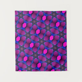 MODERN Mandala FÄRG ROSA BLUE STAR TAPESTRY