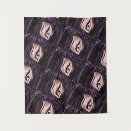 MODERN Mandala FÄRG ROSA ÖGA TAPESTRY