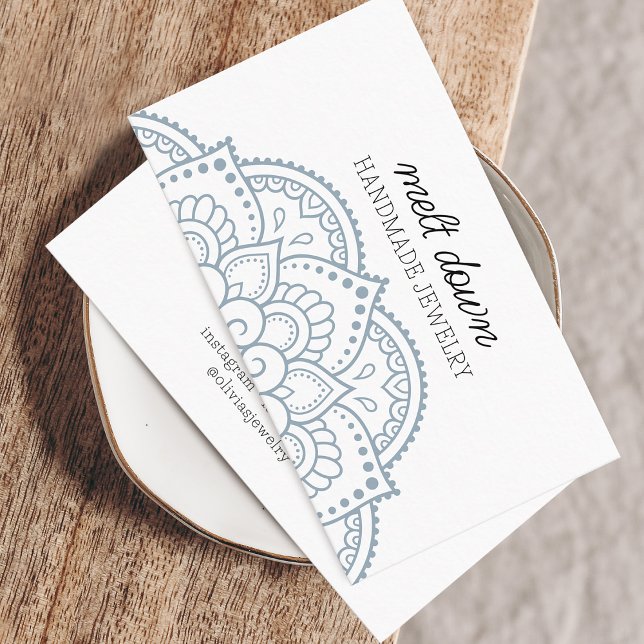 Modern Mandala Jewelry Visitkort (Modern Mandala Jewelry Business Card)