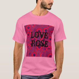MODERN MANDALA RO FÄRG ROSA T SHIRT