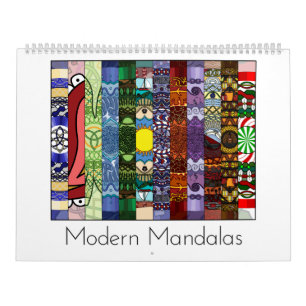 Modern Mandalas 12-månaderskalender Kalender