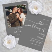 Modern maning till minimal skript-bröllop