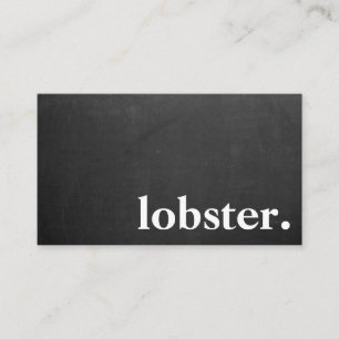 Modern manschettlobster. visitkort