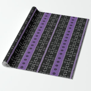 Modern mantrasvart, svart och Lila Presentpapper