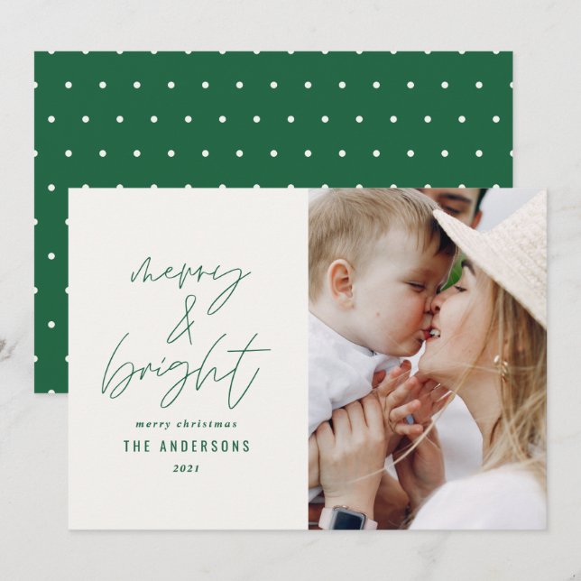 Modern manus 1 fotomeri och ljus jul (Fram/baksida)