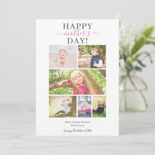 Modern manus mors dag 6-fotokollage dikt kort