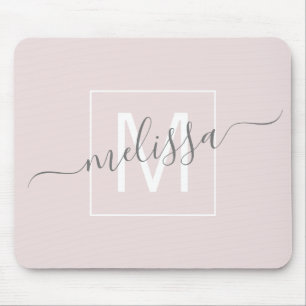 Modern manus namn monogram musmatta