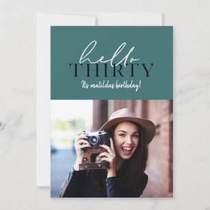 Modern manus- och geometrisk 30års födelsedag-foto