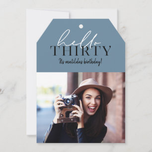 Modern manus- och geometrisk 30års födelsedag-foto