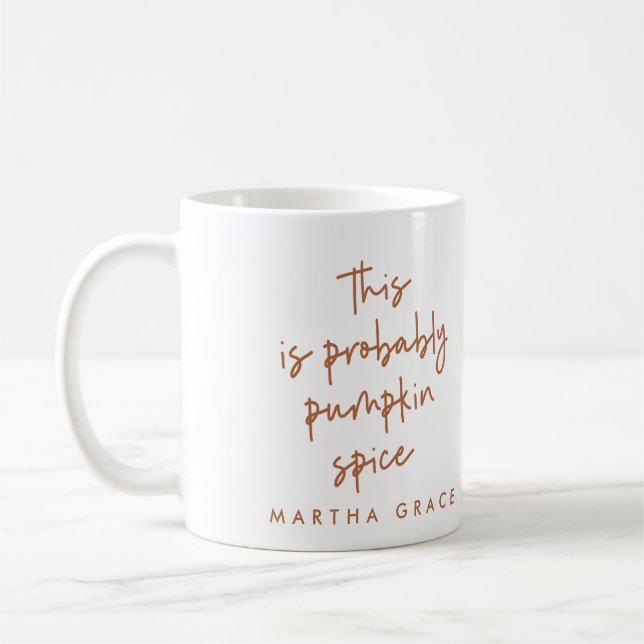 Modern manusapnkrydrost terracotta kaffemugg (Vänster)
