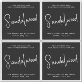 Modern manusetikett för kosmetiska ljus klistermärken