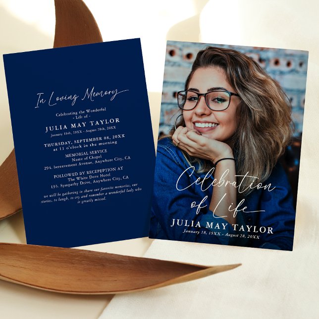 Modern manusfoto firande av livets slutskede begra inbjudningar (Skapare uppladdad)