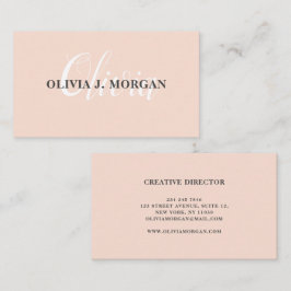 Modern manuslogotyp, minimal professionell namn visitkort