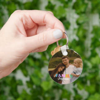 Modern manustypografi, fotominimalistisk familj nyckelring